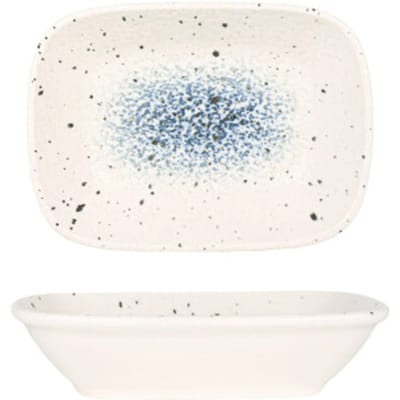 Rinart Serveerschaal - Splash - Porselein - 14x10 cm - set van 2