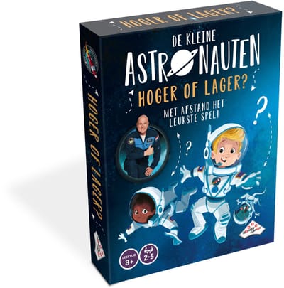 Identity Games - De Kleine Astronauten Hoger of Lager - Kaartspel - 2 tot 5 Spelers - 8+