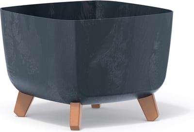 Bloempot Vierkant Gracia Effect 29x29x22cm ANTRACIET Prosperplast