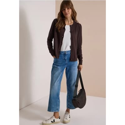 Vest met ronde hals en knoopsluiting