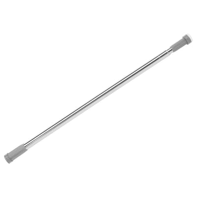5Five Douchegordijn stang - uitschuifbaar van 70 naar 120 cm - RVS - zilver - Eenvoudige montage - klik en klem systeem