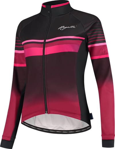 Rogelli Impress Fietsjack Winter - Dames - Bordeaux, Roze - Maat XL
