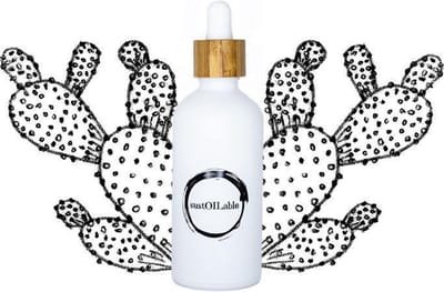 Cactusvijgolie in glazen pipet flesje 50 ml (navulbaar en plasticvrij verpakt) - vegan - dierproefvrij en zonder chemische toevoegingen - cactusvijg huidolie