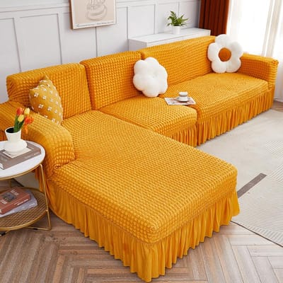 Stretch Bankhoes Hoesdoek Bijzitbank Woonkamer Combinatie Bankhoes All-Inclusive Antislip Vier Seizoenen Universeel 145-185cm