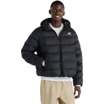 New Balance Boston Puffer Jacket - Zwart- Heren, Zwart XL