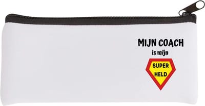 Akyol - mijn coach is mijn superheld Etui - Coach - super coach - sport - verjaardag - cadeautje voor coach - coach artikelen - kado - geschenk - 20 bij 9 cm