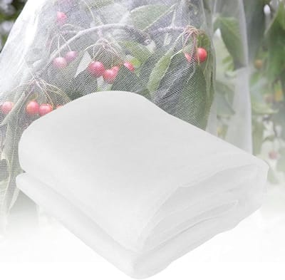 Anti-hagelgaas - Beschermhoes gewas - Planten beschermen - Fijnmazig UV-bestendig - 2 x 25 m - Wit