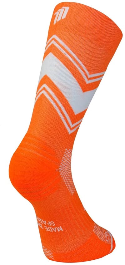 Sporcks Posh Orange Hardloopsokken – Lichtgewicht & Ademend – COOLMAX® – Dames & Heren – Antiblaar – Oranje-41-43
