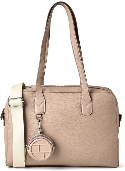 TOM TAILOR shopper schoudertas Rima Zip Shopper Taupe
