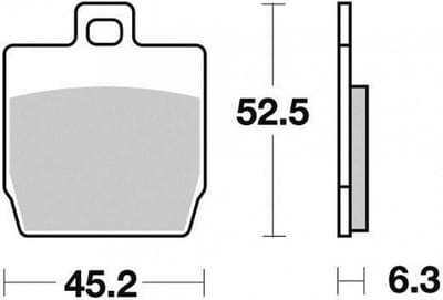 Malossi remblok voor MBK 50 Nitro scooter 1997 6215058BB / AR Gloednieuw