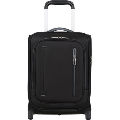 American Tourister trolley Cloudrider Upright Underseater TSA Jet Black zwart 40cm