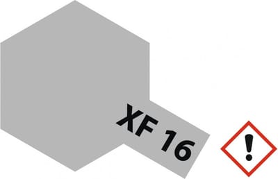 Tamiya Hobbyverf Acrylverf - XF-16 Aluminium - Matt - Acryl - 23ml Verf potje - 23 ml