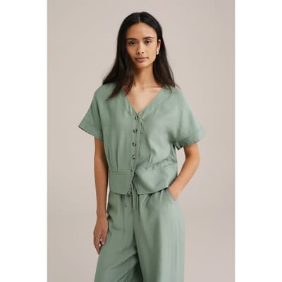 WE Fashion Blouse Light Green Taglia: XXL | Magliette intime Outlet | Donna | Verde
