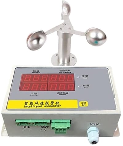 Weerstation met sensor - Weersvoorspeller - Weersomstandigheden volgen - Draadloze 8-in-1 meting - 1500 gram - Zwart