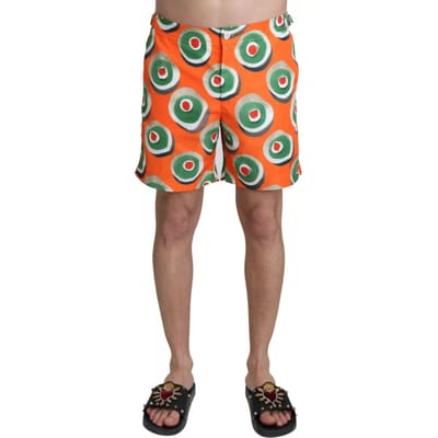 Dolce & Gabbana Oranje Cupcake Strandshorts Zwemkleding