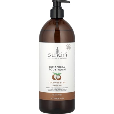 Botanische Body Wash, Alle Huidtypes, Coconut Bliss, 1 L (33.82 fl oz) white