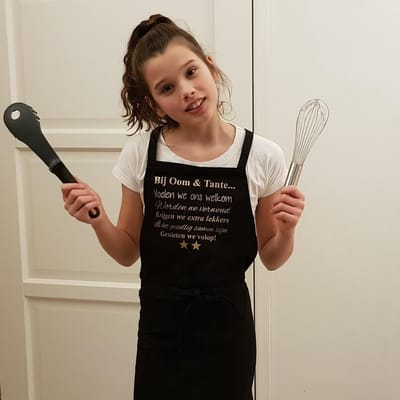 Keukenschort schort grappige tekst bedrukt cadeau kerst en sint oom en tante broer zus vrouwen dames mannen heren anders dan tekstbord verjaardag man vrouw Keuken Schort Kookschort bedanken