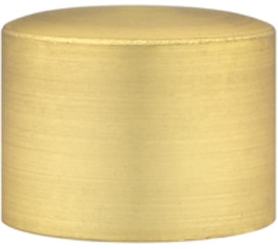Einddop roede – Ø28mm – 2 stuks – messing gepolijst