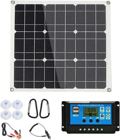 Zonnepaneel Kit - Flexibel Paneel - Energie Opwekken - Hoge Efficiëntie - 100W - Zwart