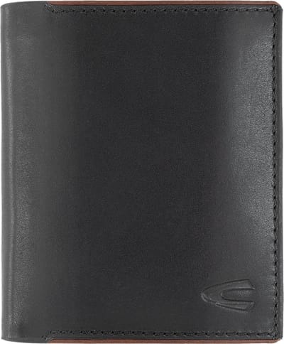 camel active CRUISE Wallet gemaakt van echt leder - Maat menswear-OS - Zwart