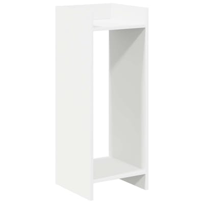 vidaXL - Plantenstand - Wit - 30 - x - 30 - x - 80 - cm - Bewerkt - hout