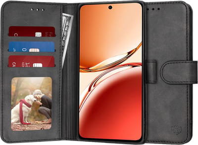 Hoes voor Oppo Reno12 FS 5G / Reno12 FS 4G / Reno12 F 4G / Reno12 F, Techsuit, Diary Book, Zwart