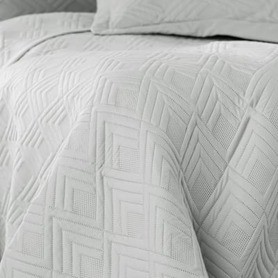 Elegante Grijze Plaid/Sprei 170x270 cm voor Bank en Bed