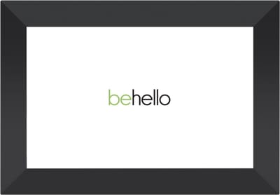 BeHello Digitale fotolijst met Frameo app 16GB zwart