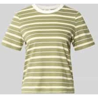 Streepjessy T-shirt met logo-applicatie dames s.Oliver