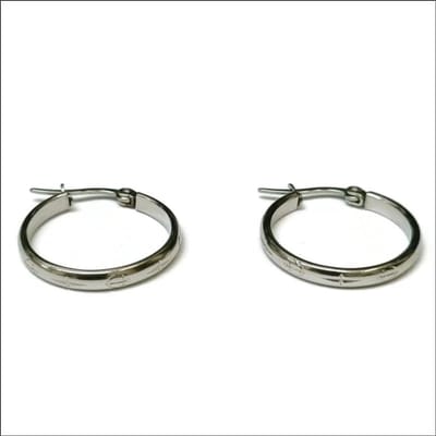 Aramat Jewels | Oorringen | Prachtige Stalen Oorringen met motief | Anker-25x3mm | |3mm | Staal | Volwassenen | Verkleurd niet