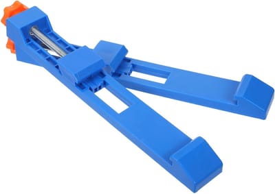 Snijmachine Geleiderail - Zaaggeleider - Precisie Snijwerk - Antislip Basis - 2 Stuks - Blauw
