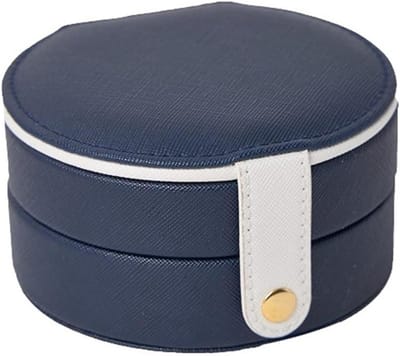 Sieradendoos Klein - Mini Opberger - Sieraden Organiseren - Partitie Opslag - 11x11x5.8 cm - Zwart