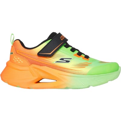 Skechers Tidal-Tech jongens sneakers oranje groen - Maat 29 - Uitneembare zool