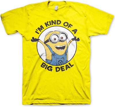Minions I'm Kind Of A Big Deal T-Shirt Yellow-2XL