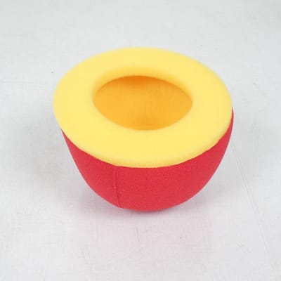 Mousse Rouge jaune de Filtre à air 3AS Racing pour moto Kawasaki 65 KX 2000-2014