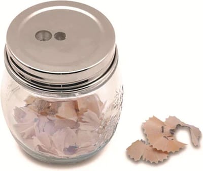HappyTappi - Puntenslijper deksel - RVS - Inclusief pot - 250 ml