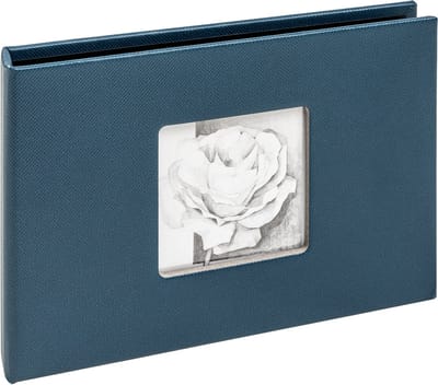 Walther MA-349-L - Mini insteekalbum - Formaat 17 x 12 cm - 12 foto's 10 x 15 cm - Blauw