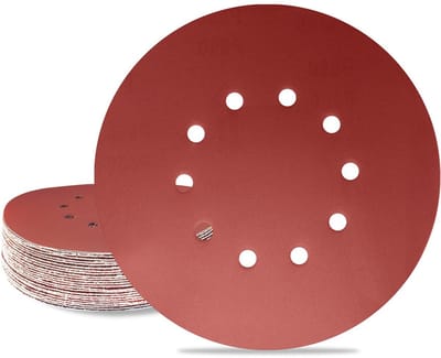 Ronde Schuurschijven 225mm Klittenband 10 Gaten voor Schuurmachine - Diverse Korrels