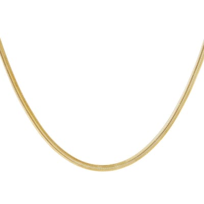 Platte schakel ketting rvs