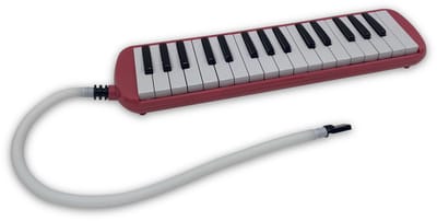 Bolan Melodica roze - voor beginners en gevorderden - 32 toetsen - met slang en extra mondstuk