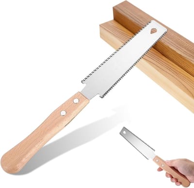 Dailygoods- Handzaag Fijnzaag Dubbelzijdig - Precisiezaag - Trekzaag Klein - Ergonomisch Handvat - Ideaal voor Professioneel en DIY-gebruik - Uitstekend voor Houtbewerking - Zaag