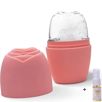 Aurgan gezicht ijsroller - ice contouring - anti-ontsteking - ice roller - ijsmassage - incl arganolie voor naverzorging - Gezichtsmassage - Gezichtsroller
