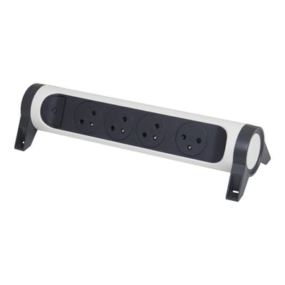 Legrand Premium Contactdoos 4x2P Zonder Snoer Zwart Wit (Europese Stekkerdoos) - 049465 [5 stuks]
