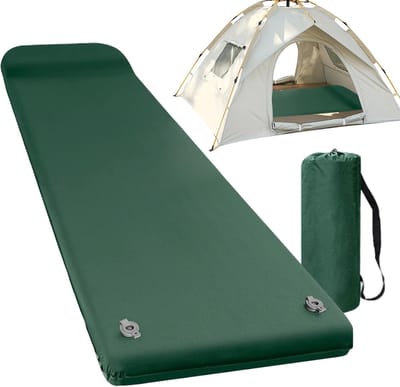 Slaapmatje - Kampeermatras - Outdoor Reizen - Zelfopblaasbaar Met Kussen - 195x65x6cm
