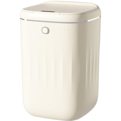 Slimme Sensor Prullenbak Grote Capaciteit Automatische Vuilnisbak met Deksel voor Thuis Badkamer Keuken 20L white