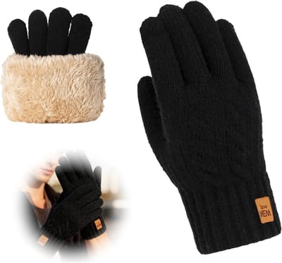 Warme Fleece Winterhandschoenen voor Mannen en Vrouwen - Ideaal voor Fietsen, Hardlopen en Wandelen in de Koude