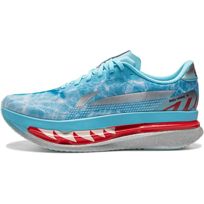 Li Ning Red Rabbit 9 Ultra Big Shark Super Cushion Capsule Technologie Mesh Hardloopschoenen Heren sneakers Helder-Water-Blauw ARPW007-47 45 blue