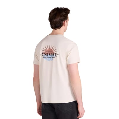 Mountain Warehouse Heren Sunrise Back Print T-Shirt (Donker Beige)