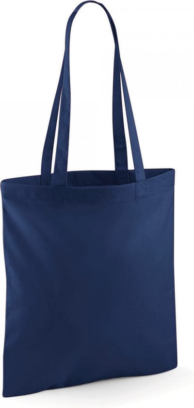 Westford Mill Bag For Life - Long Handles WM101 - French Navy - 38 x 42 cm