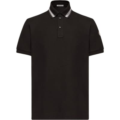 Moncler SS26 Katoenen Piqué Kleurblokken Korte Mouw Poloshirt Heren tops L10918A0002284720999 XXL gray